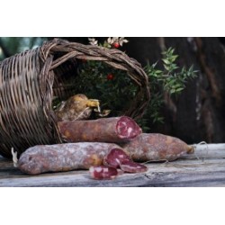 SALAME di suino nero dei Nebrodi in Dritto di vitello stagionato 45 gg-400gr circa